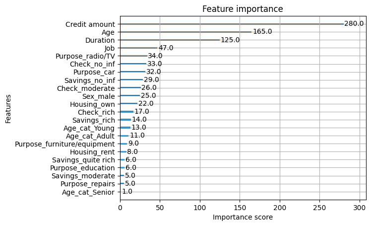 XGB Internal Feature Importance